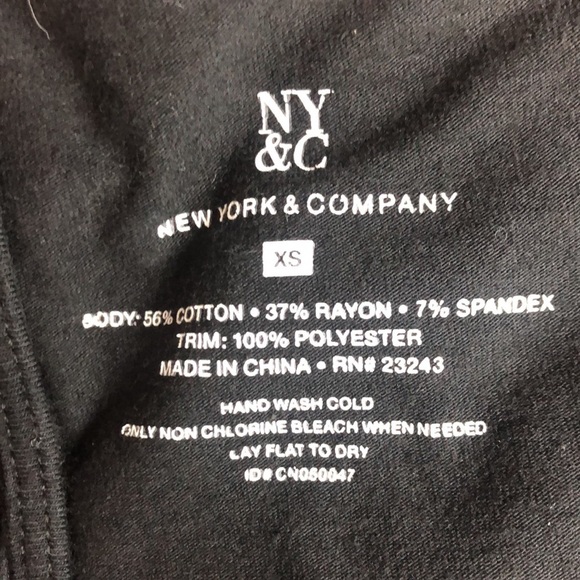 NY&C Black Ruffle Tank | XS - Picture 4 of 6